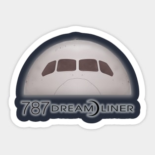 787 front view Sticker